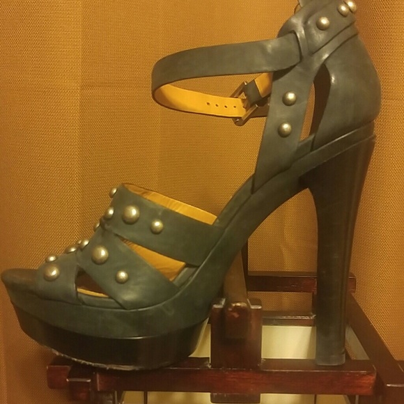 Ralph Lauren Purple Label Vachetta Leather heels - Picture 5 of 6